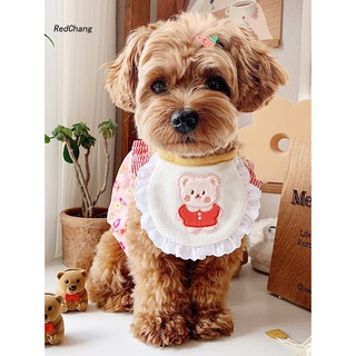 rc mini collar de perro personalidad lindo perro bandana babero ajustable para mascotas (7)