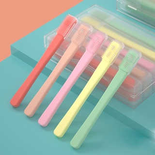 askeleton - 5 cepillos de dientes de silicona para bebé, lengua, leche, cepillo de dientes, limpiador oral, cepillo de dientes de pelo suave (9)