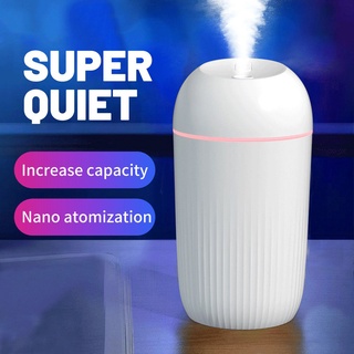 420ml USB silencioso humidificador de aire suave luz nocturna difusor de Aroma continuo/intermitente Spray
