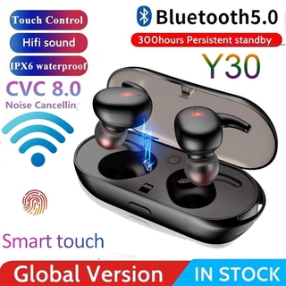 Y30 TWS auriculares inalámbricos Bluetooth deporte portátil inalámbrico Bluetooth 5.0 auriculares táctiles 3D sonido estéreo auriculares con micrófono