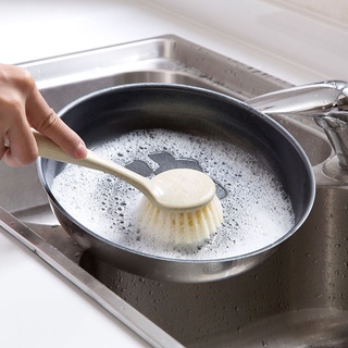 Mango largo olla platos cepillo de lavado fregadero cocina encimera herramienta de limpieza (2)