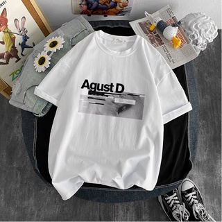 Nueva versión coreana de KPOP Agust D impreso camiseta D-2 álbum Unisex camiseta Yoongi camisa adolescente ropa cool (5)