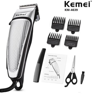 kemei km - 4639 cortador de pelo eléctrico enchufable profesional cortador de pelo para barberos numberone1.mx