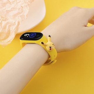 M4 LED Reloj digital a prueba de agua Reloj infantil Pikachu Mickey Doraemon regalo (3)