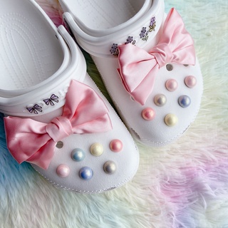 14pcs Diy Jibbitz Crocs Charm Botón Accesorios De Zapatos Princesa Arco macarone Perla Traje