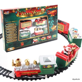 Set De tren eléctrico Realista De navidad/decoración De árbol De navidad