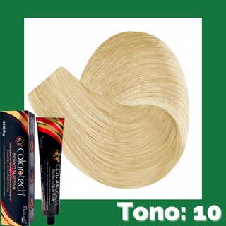 Color Tech Tinte Permanente Tono 10 Rubio Extra Claro Tubo 90g Incluye Peroxido 20vol135ml (1)
