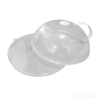 Cubierta de placa de plato antisalpicaduras cubierta de alimentos microondas horno plato PP transparente tapa Splash Guard hanabe