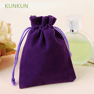 kunkun 10 bolsas con cordón, monedero, pequeño bolsillo, joyería de terciopelo, 7 x 9 cm, bolsa de almacenamiento, multicolor