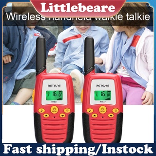 Littlebear 2 pzs Retevis RT37 Walkie Talkie Multifuncional buen rendimiento rojo 0.5 W mano Mini FRS radio en dos vías inalámbricas Para regalo De cumpleaños (1)