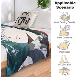 [punto de tamaño completo] manta de franela de peluche suave queen, adecuada para cama/sofa/sofa/oficina/camping (5)