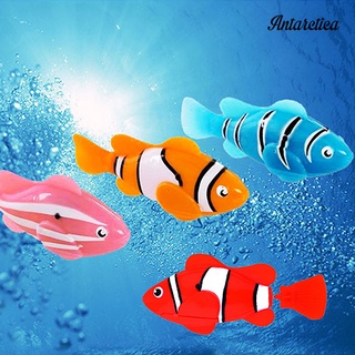 ANTA lindo electrónico mascotas juguete tanque de peces Robot natación payaso niños baño regalos (1)