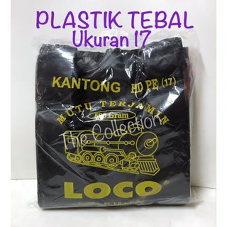 Tp0079 grueso uk 17 LOCO plástico Crackle bolsa negro bolsa de pañales bolsa de pañales