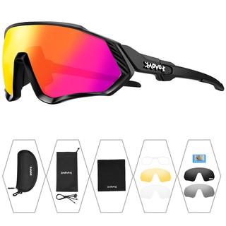 Gafas de ciclismo Gafas deportivas al aire libre 5 lentes UV400 Gafas de sol para bicicleta Gafas polarizadas de moda