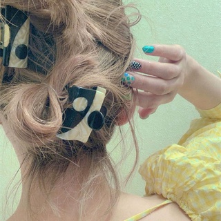KIRBY Moda Garras de pelo Elegante Adornos para el cabello Pinzas para el cabello de las mujeres Verde Morado Blanco negro Impresión de mármol Tai Chi Ojo Yinyang Acrílico Estilo coreano (8)