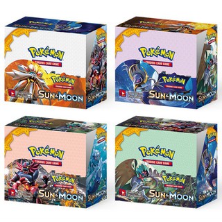Pokemon Sun Moon Booster Box tarjetas de Trading TCG juego de fiesta GX niños juguetes
