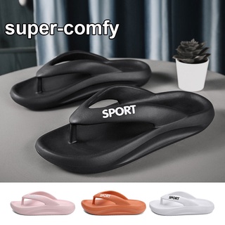 super-comfy eva chanclas zapatos de playa sandalia plana para mujeres hombres eu35-45 (1)