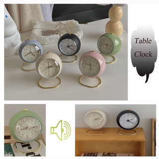 Casa creativo Mini lindo Color crema reloj despertador estilo nórdico arte Retro pequeño reloj despertador