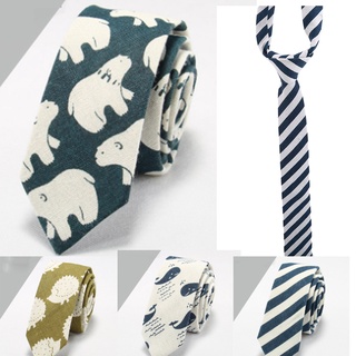 Ropa Formal para hombre negocios Casual algodón y lino corbata