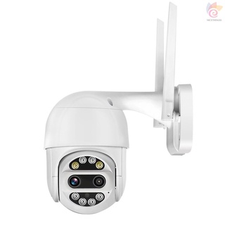 Nt 1080P HD inalámbrico interior al aire libre PTZ cámara de seguridad para el hogar (4X Digital) WiFi vigilancia domo cámara con visión nocturna inteligente, detección de movimiento, acceso remoto, Audio bidireccional
