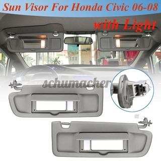 1 Pc Sun visors Fit For 2006-2011 Honda Civic Driver's Side NH598L Sunvisor 83280-SNA-A01ZA/83230-SNA-A01ZB