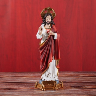 [july only] figura de estatua de santo jesús exquisita resina católica figura decoración adorno
