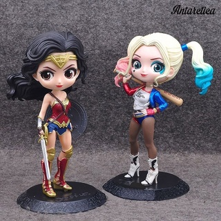 ANTA DC Superheroes Wonder Woman Quinn figura estatua muñeca juguete pastel hacer decoración (2)