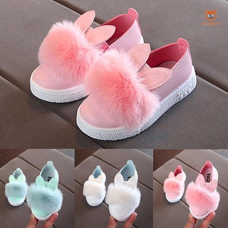Niños niños niña zapatos orejas de conejo zapatillas de deporte antideslizante transpirable moda para fiesta