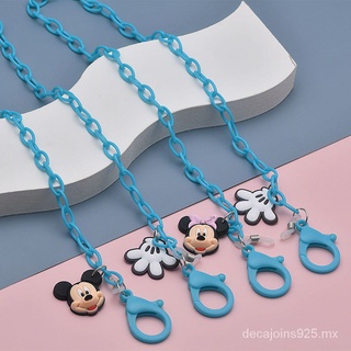 50CM nueva personalidad simple Mickey Mouse Minnie cubrebocas para ninos cadena de máscara collar [decajoins925] (9)