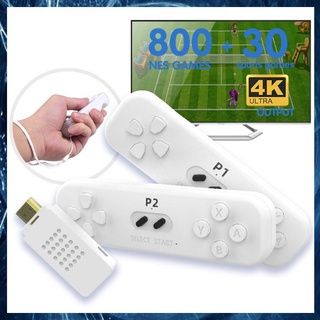 entrega rápida retro game stick con controlador inalámbrico 2.4g 4k classic motion sensing consola de juegos videojuego construido en 800 nes game lala01