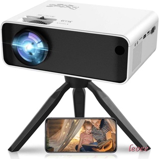 ✥RJ✲Mini HD Projector, Portable Small 1080P Mobile Office Home Cinema for