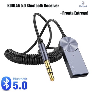 [Venta caliente 2021] Kuulaa Bluetooth 5.0 Receptor Adaptador de audio jack de 3,5 mm