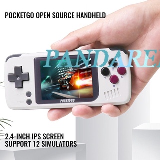 hot sale V2 PocketGo Handheld Game Console 2.4inch Screen Retro Game player With 32G TF Card NES/GB/GBC/SNES/SMD PS1 Gaming Consoles Box pandaren