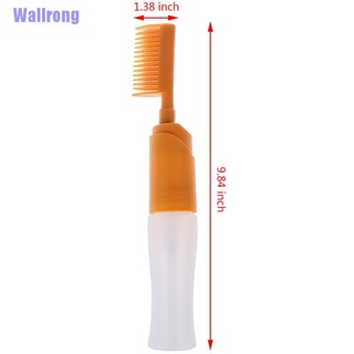 Wallrong> 80Ml tinte para el cabello botella aplicador peine dispensación salón coloración de cabello herramienta de teñido (9)