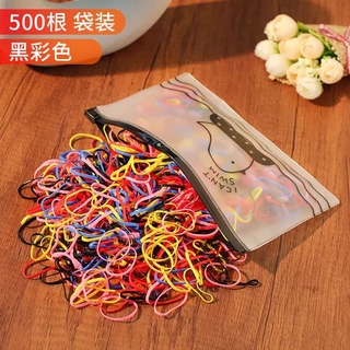 500/1000 Pcs Disposable Rubber Bands Colorful Small Elastic Hair Band Ponytail Set Hair Tie Set for women (5)