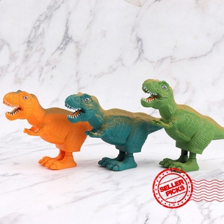 wind up reloj juguete de plástico saltar dinosaurio regalo de los niños premio de jardín de infantes juguete s8u0