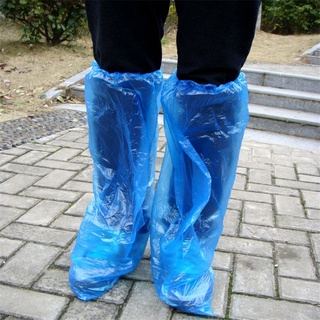 # ❤Sr. cubrebocas De Plástico Azul desechables Para lluvia y Botas (4)