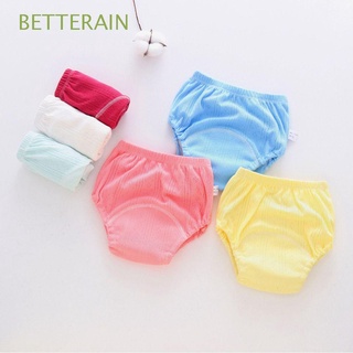 BETTERAIN Reutilizable Pañales para bebés Infantes Pañales de tela para pañales Pantalones de entrenamiento para bebés Algodón Lavable Bragas Cambiando Pañal/Multicolor