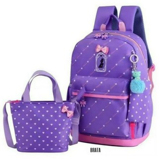 Bolsas escolares para niñas 2in1 Miror Salur mochilas para niños de primaria