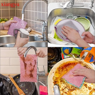 Xiangyu 10 piezas de microfibra súper absorbente para cocina, paño alto, eficiencia, vajilla, limpieza, toalla de cocina, Color aleatorio (3)