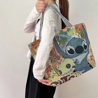 Qyt 2021 bolsa de hombro bordada de gran capacidad de dibujos animados bolsa de lona