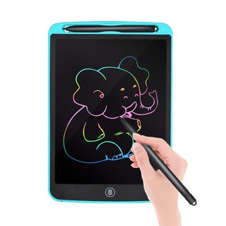 Niños LCD tablero de escritura a mano libre de polvo graffiti tablero de dibujo hogar no magnético 12 pulgadas borrador pequeño pizarra