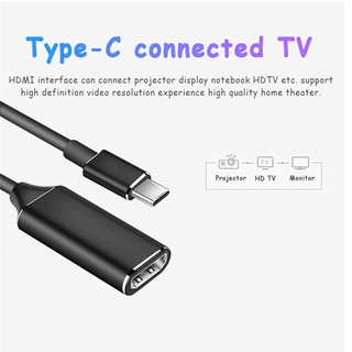 CARGADORES alta calidad Type-C a HDMI 4K 30hz HD conversión HDMI compatible adaptador TV convertidor de teléfono a ordenador aleación de aluminio Cable de vídeo USB proyector/Multicolor (6)
