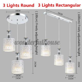 CHI 1/3 luces de techo de pétalo moderno LED lámpara colgante comedor lámpara de araña (1)