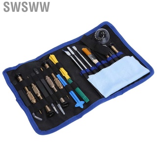 swsww 22 en 1 kit de herramientas de reparación de dispositivos móviles profesionales para computadoras reloj de teléfono celular