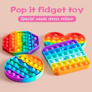 push pop pop burbuja sensorial fidget juguete alivio del estrés fidget juguetes ansiedad pop it necesidades especiales silenciosas aula fidget juguetes