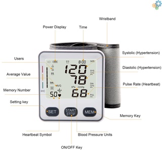 Monitor De presión Sanguínea Digital Lcd Medidor De medición De sangre (2)