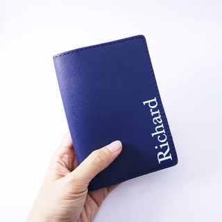 Cubierta de pasaporte saffiano | Nombre personalizado | Pcs 01