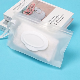 braw1 ecológico servilleta bolsa de almacenamiento fácil de llevar caso de protección toallitas húmedas bolsa de clamshell caja reutilizable limpieza snap correa cosmética contenedor (6)