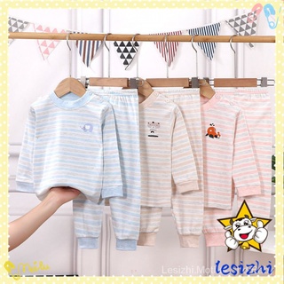 【Lesizhi】🔥Ready Stock🔥 Baby & Kids Fashion / Baby Clothes / Sets Children's Underwear Suit Girl's Cotton Long-Sleeved Thermal Underwear Boy0-5Baby Pajamas Two-Piece Set RbOl